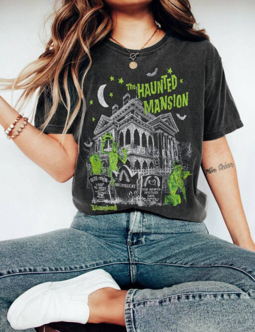 Vintage Disneyland Haunted Mansion Shirt, retro haunted maison, Stretching Room Shirt, halloween haunted mansion,haunted disney,Horror Movie