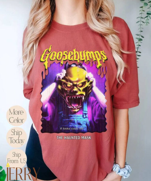 Vintage Goosebump Shirt, Goosebump Land Halloween Comfort T-Shirt, Halloween Shirt, Halloween Comfort Colors Shirt