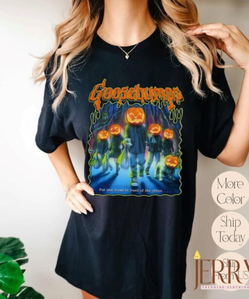 Vintage Goosebump Shirt, One Day At Horror Land Classic R.L.S T-Shirt, Goosebump Halloween, Halloween Shirt, Comfort Colors Shirt