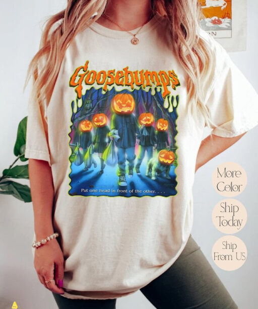 Vintage Goosebump Shirt, One Day At Horror Land Classic R.L.S T-Shirt, Goosebump Halloween, Halloween Shirt, Comfort Colors Shirt