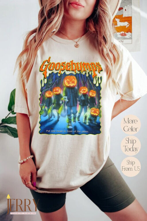 Vintage Goosebump Shirt, One Day At Horror Land Classic R.L.S T-Shirt, Goosebump Halloween, Halloween Shirt, Comfort Colors Shirt