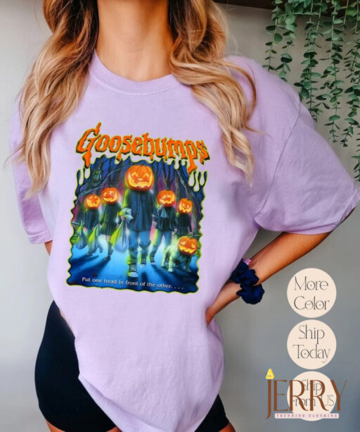 Vintage Goosebump Shirt, One Day At Horror Land Classic R.L.S T-Shirt, Goosebump Halloween, Halloween Shirt, Comfort Colors Shirt