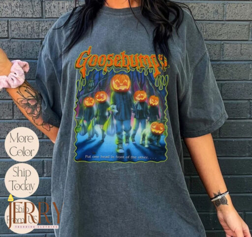 Vintage Goosebump Shirt, One Day At Horror Land Classic R.L.S T-Shirt, Goosebump Halloween, Halloween Shirt, Comfort Colors Shirt