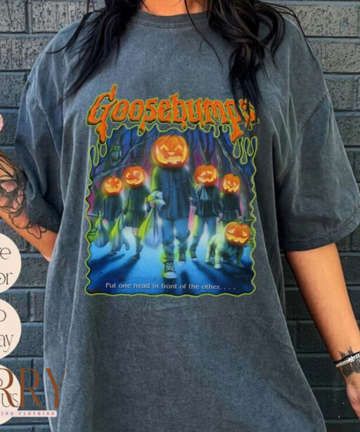 Vintage Goosebump Shirt, One Day At Horror Land Classic R.L.S T-Shirt, Goosebump Halloween, Halloween Shirt, Comfort Colors Shirt