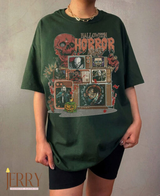 Vintage Halloween Horror T-Shirt, Horror Halloween Shirt, Universal Studios Shirt, Horror Characters Shirt, Television Scary Movie Shirt