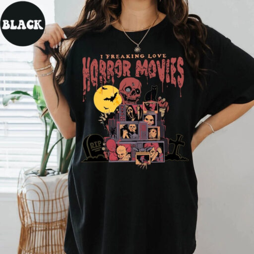 Vintage Halloween Horror nights Universal Studios shirt, Horror characters Television Halloween shirt, Scary movie Tee, Halloween trip