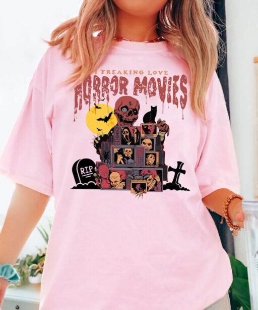 Vintage Halloween Horror nights Universal Studios shirt, Horror characters Television Halloween shirt, Scary movie Tee, Halloween trip