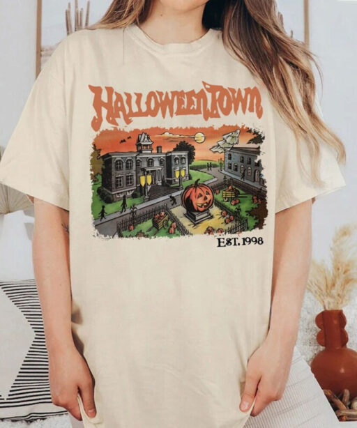 Vintage Halloween Town Est 1998 Sweatshirt, Halloweentown University Sweatshirt, Pumpkin Halloweentown Shirt, Halloween Party Gift Halloween