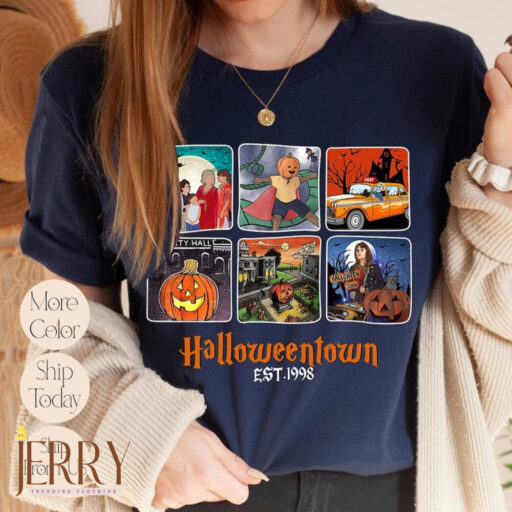 Vintage Halloween Town Shirt, Fall Pumpkin Shirt, Halloweentown University Shirt, Halloween Movie Women Shirt, Pumpkin Halloweentown Shirt