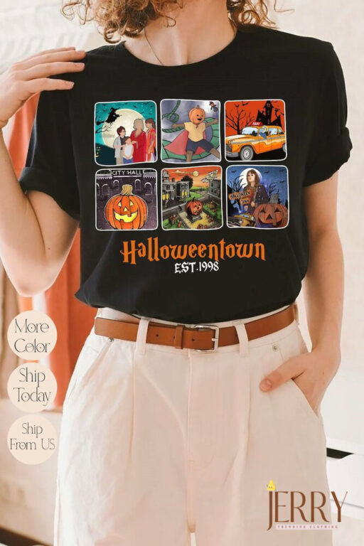 Vintage Halloween Town Shirt, Fall Pumpkin Shirt, Halloweentown University Shirt, Halloween Movie Women Shirt, Pumpkin Halloweentown Shirt