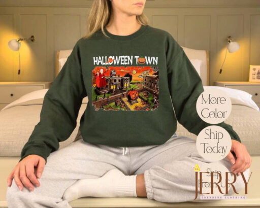 Vintage Halloween Town Sweatshirt, Halloween Movie Sweatshirt, Halloweentown University Sweatshirt, Funny Fall Women Sweatshirt