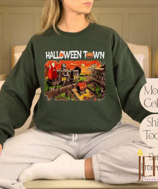 Vintage Halloween Town Sweatshirt, Halloween Movie Sweatshirt, Halloweentown University Sweatshirt, Funny Fall Women Sweatshirt