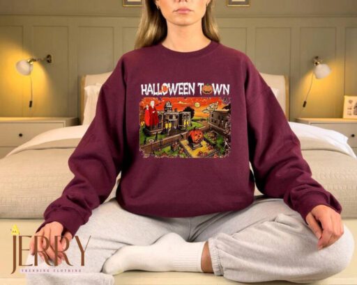 Vintage Halloween Town Sweatshirt, Halloween Movie Sweatshirt, Halloweentown University Sweatshirt, Funny Fall Women Sweatshirt