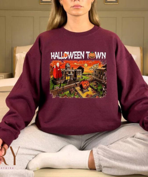 Vintage Halloween Town Sweatshirt, Halloween Movie Sweatshirt, Halloweentown University Sweatshirt, Funny Fall Women Sweatshirt