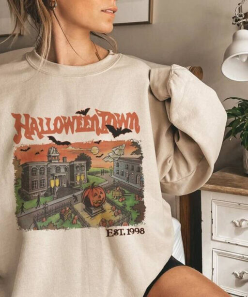 Vintage Halloweentown Shirt, halloween university, 13th Of friday, Horror Movie Killers, Pumpkin Halloweentown, Halloweentown 1998 shirt