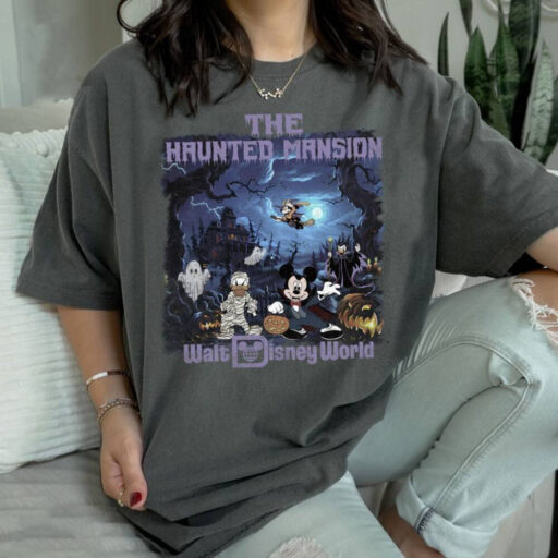 Vintage Haunted Mansion Shirt, Disney The Haunted Mansion Shirt, Disney Halloween Shirt, Halloween Shirt, Disney Trip, Mickey Not So Scary