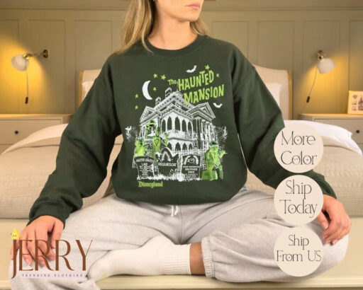 Vintage Haunted Mansion Sweatshirt, The Haunted Mansion Sweatshirt, Disneyland Halloween Sweatshirt, Stretching Room Sweatshirt