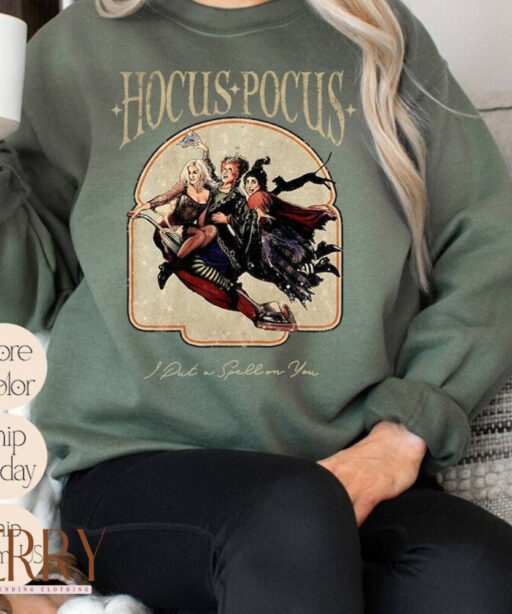 Vintage Hocus Pocus Sweatshirt, Sanderson Sisters Sweatshirt, Halloween Witches, Halloween Party Sweatshirt, Fall Sweatshirt