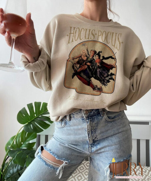 Vintage Hocus Pocus Sweatshirt, Sanderson Sisters Sweatshirt, Halloween Witches, Halloween Party Sweatshirt, Fall Sweatshirt