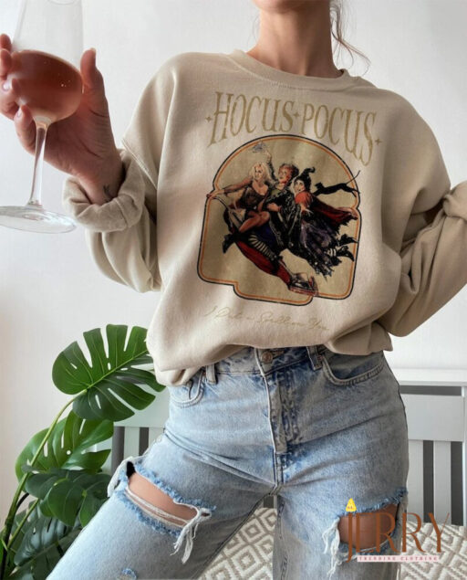 Vintage Hocus Pocus Sweatshirt, Sanderson Sisters Sweatshirt, Halloween Witches, Halloween Party Sweatshirt, Fall Sweatshirt