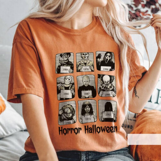 Vintage Horror Characters Shirt, Horror Movie, 13th Of friday, Horror Movie Killers, Horror Character Killers, scary horror, Horror friends