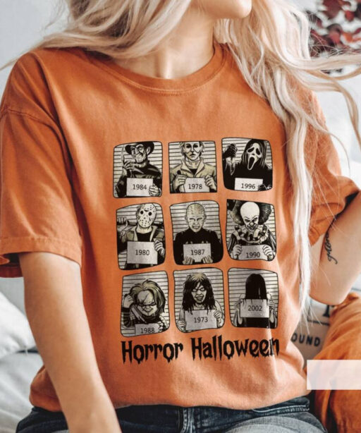 Vintage Horror Characters Shirt, Horror Movie, 13th Of friday, Horror Movie Killers, Horror Character Killers, scary horror, Horror friends