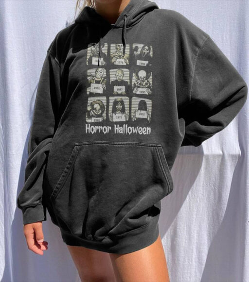 Vintage Horror Characters Shirt, Horror Movie, 13th Of friday, Horror Movie Killers, Horror Character Killers, scary horror, Horror friends