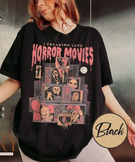 Vintage Horror Movies Comfort Colors Shirt, Halloween Horror Nights Shirt, 90s Halloween Movies, Halloween Horror Nights, Chucky Shirt