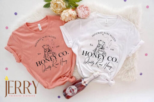 Vintage Hundred Acre Woods Honey Co Shirt, Winnie The Pooh Est 1926 Shirt, Cute Pooh Bear Shirt, Disney Women Shirt, Walt Disney World Shirt