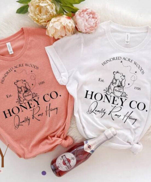 Vintage Hundred Acre Woods Honey Co Shirt, Winnie The Pooh Est 1926 Shirt, Cute Pooh Bear Shirt, Disney Women Shirt, Walt Disney World Shirt