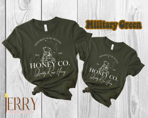 Vintage Hundred Acre Woods Honey Co Shirt, Winnie The Pooh Est 1926 Shirt, Cute Pooh Bear Shirt, Disney Women Shirt, Walt Disney World Shirt