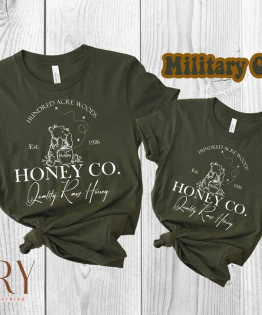 Vintage Hundred Acre Woods Honey Co Shirt, Winnie The Pooh Est 1926 Shirt, Cute Pooh Bear Shirt, Disney Women Shirt, Walt Disney World Shirt