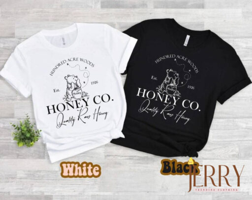 Vintage Hundred Acre Woods Honey Co Shirt, Winnie The Pooh Est 1926 Shirt, Cute Pooh Bear Shirt, Disney Women Shirt, Walt Disney World Shirt