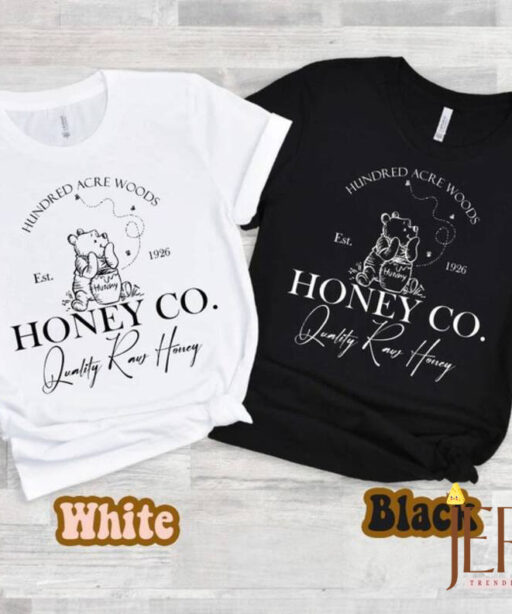 Vintage Hundred Acre Woods Honey Co Shirt, Winnie The Pooh Est 1926 Shirt, Cute Pooh Bear Shirt, Disney Women Shirt, Walt Disney World Shirt