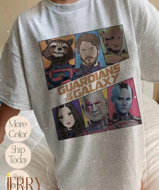 Vintage Marvel Guardians of the Galaxy 3 Comfort Colors Shirt, Marvel Avengers Shirt, Super Hero Shirt, Marvel Movies 2023