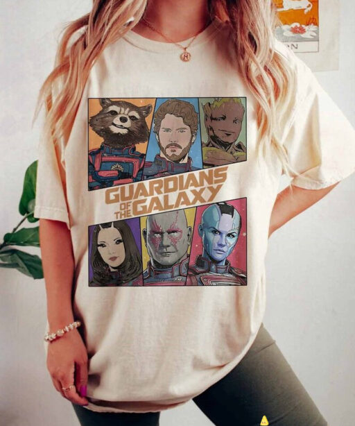 Vintage Marvel Guardians of the Galaxy 3 Comfort Colors Shirt, Marvel Avengers Shirt, Super Hero Shirt, Marvel Movies 2023