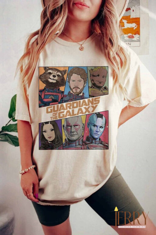 Vintage Marvel Guardians of the Galaxy 3 Comfort Colors Shirt, Marvel Avengers Shirt, Super Hero Shirt, Marvel Movies 2023