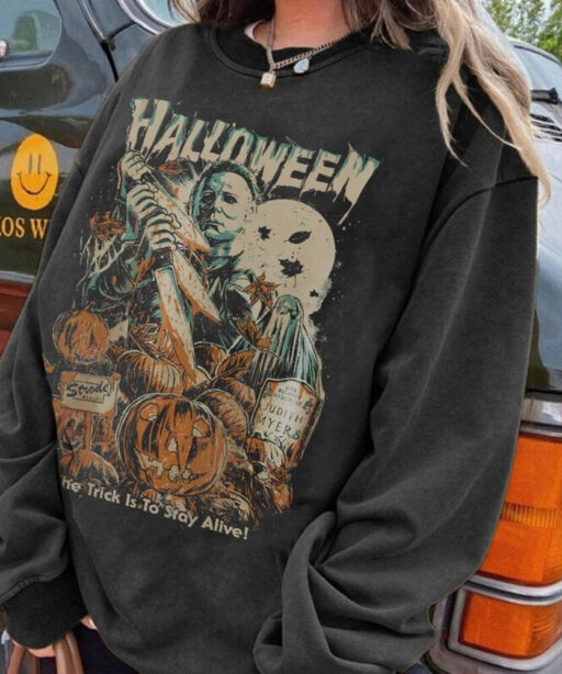 Vintage Michael Myers Halloween shirt, Friday the 13th, Horror Movie Killers, 90s horror film, character horror halloween, halloween myers