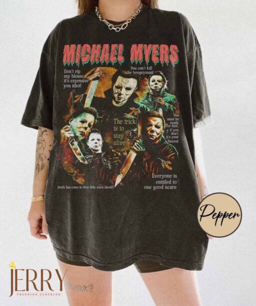 Vintage Michael Myers Movie Shirt, Michael Halloween Comfort Color Shirt, Halloween Vintage 90S Bootleg Shirt, Horror Movie Halloween Shirt