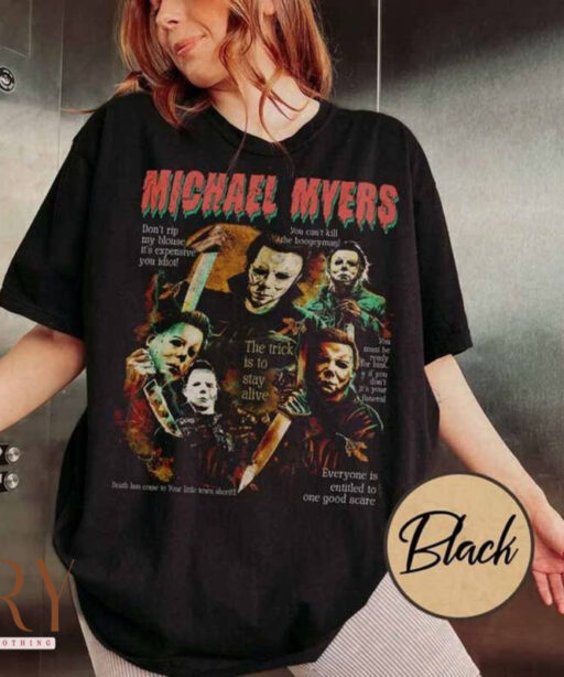 Vintage Michael Myers Movie Shirt, Michael Halloween Comfort Color Shirt, Halloween Vintage 90S Bootleg Shirt, Horror Movie Halloween Shirt