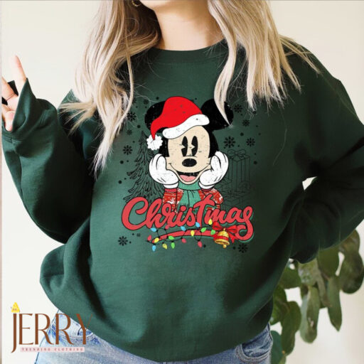 Vintage Mickey Minnie Christmas Shirt, Disney Christmas Friends Shirt, Disneyland Shirt, Mickey Ears Christmas shirt, Magic Kingdom shirt