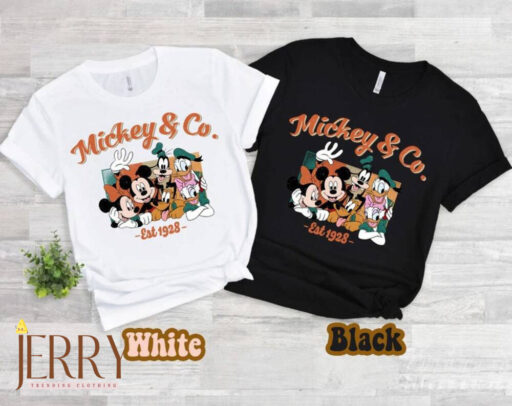 Vintage Mickey and Co Est 1928 Shirt, Disney Trip Shirt, Disneyland Family Shirts, Walt Disney Tour Shirt