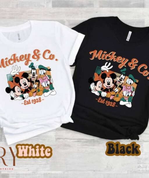 Vintage Mickey and Co Est 1928 Shirt, Disney Trip Shirt, Disneyland Family Shirts, Walt Disney Tour Shirt