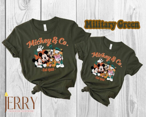 Vintage Mickey and Co Est 1928 Shirt, Disney Trip Shirt, Disneyland Family Shirts, Walt Disney Tour Shirt