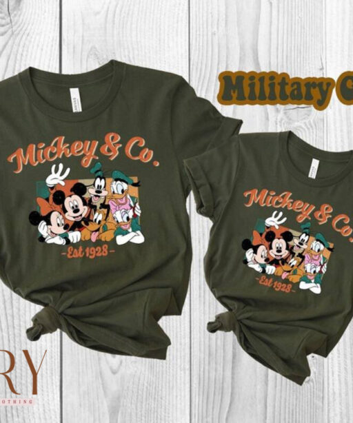 Vintage Mickey and Co Est 1928 Shirt, Disney Trip Shirt, Disneyland Family Shirts, Walt Disney Tour Shirt