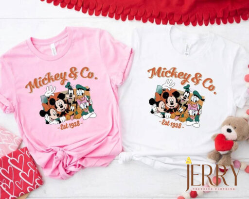 Vintage Mickey and Co Est 1928 Shirt, Disney Trip Shirt, Disneyland Family Shirts, Walt Disney Tour Shirt