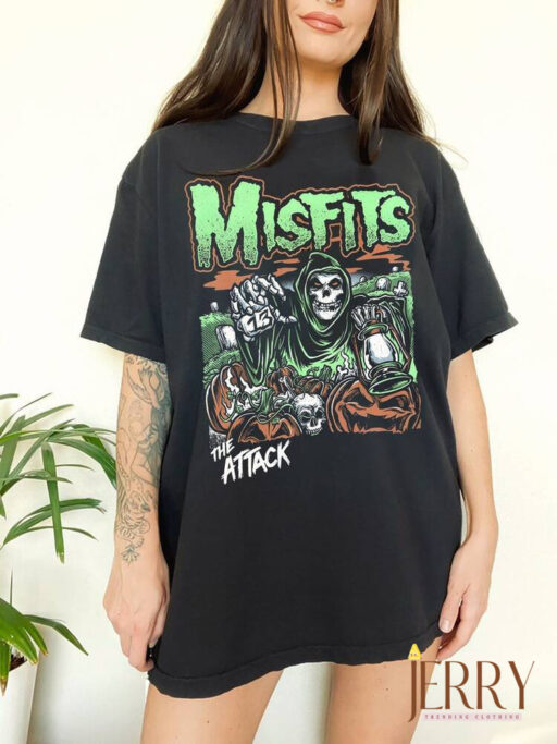 Vintage Misfits T Shirt, Vintage 90s Misfits Shirt, Vintage Misfits Halloween Shirt, Misfits Punk Rock Music Shirt, The Misfits Halloween