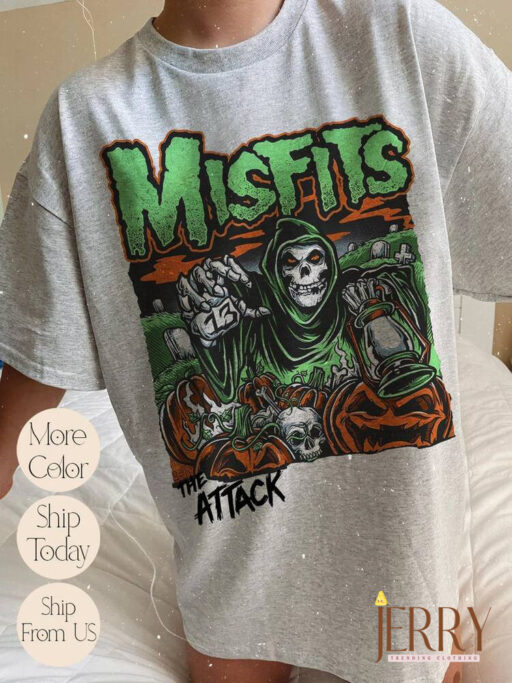 Vintage Misfits T Shirt, Vintage 90s Misfits Shirt, Vintage Misfits Halloween Shirt, Misfits Punk Rock Music Shirt, The Misfits Halloween
