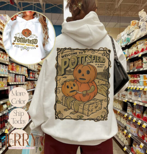 Vintage Pottsfield Harvest Festival Sweatshirt, Over The Garden Wall Sweatshirt, Welcome Pottsfield Sweatshirt, Halloween Women Sweatshirts