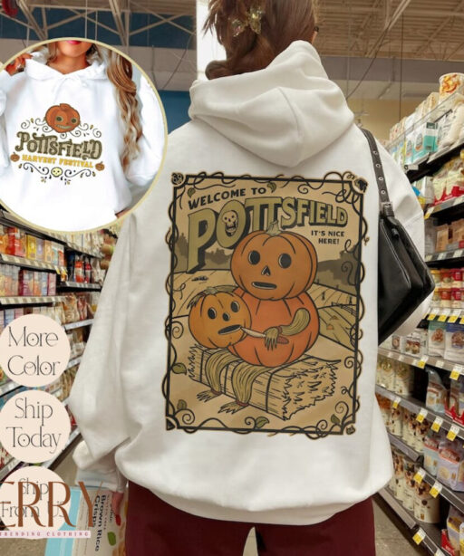 Vintage Pottsfield Harvest Festival Sweatshirt, Over The Garden Wall Sweatshirt, Welcome Pottsfield Sweatshirt, Halloween Women Sweatshirts